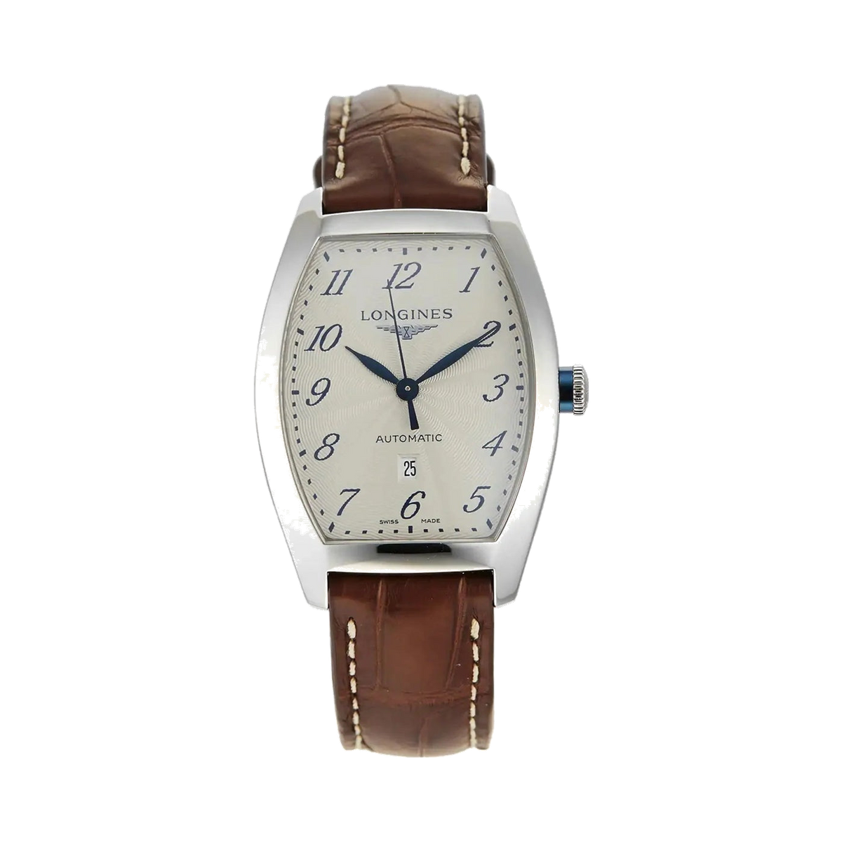 Longines Evidenza Ladies Watch. Stainless Steel Leather Strap