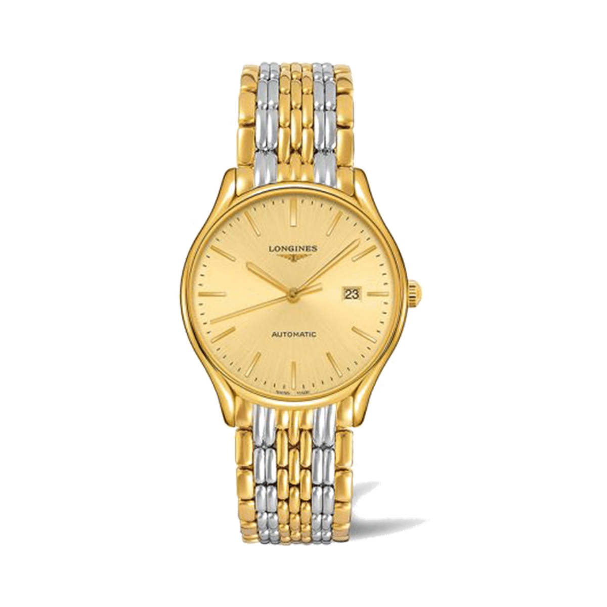 Longines - Lyre 40 Automatic PVD Gold / Champagne / Bracelet watch