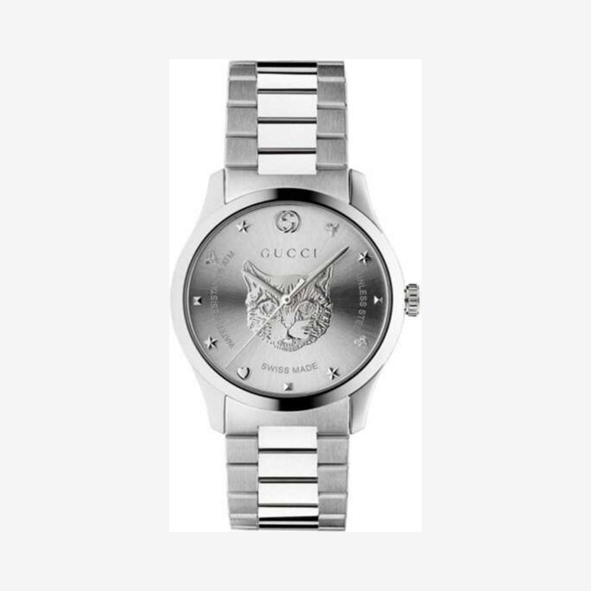 Gucci G-Timeless 38mm Tiger Head Wristwatch
