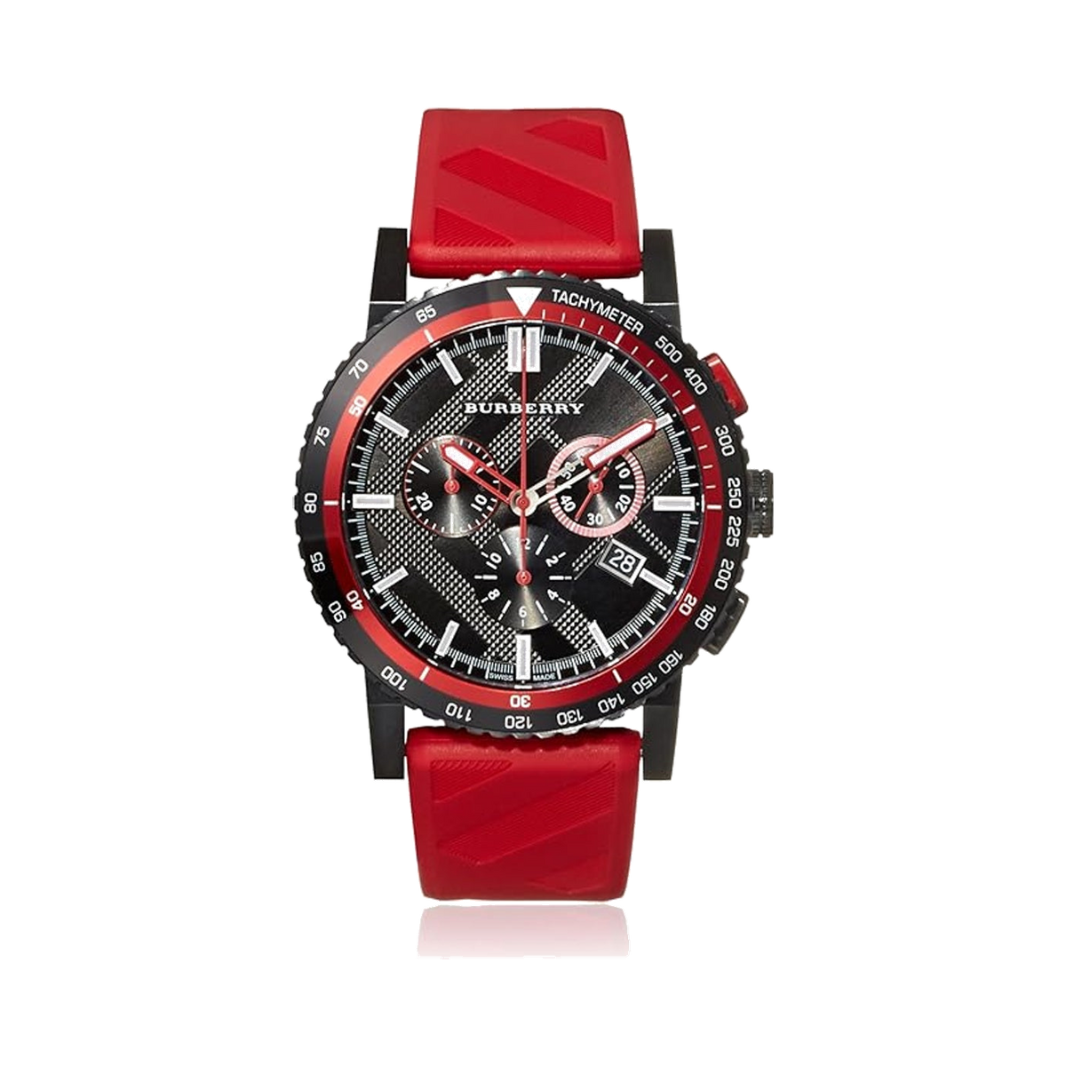 Burberry The City Red Chronograph Mens Watch