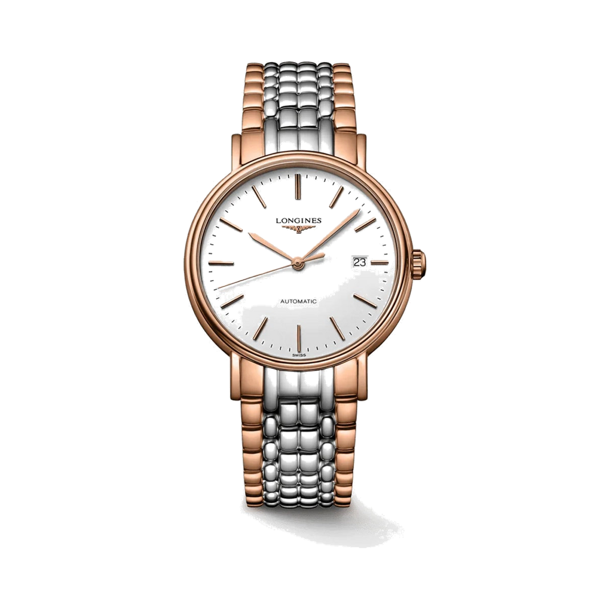 Longines - Presence 40 Automatic PVD Red / White / Bracelet WATCH