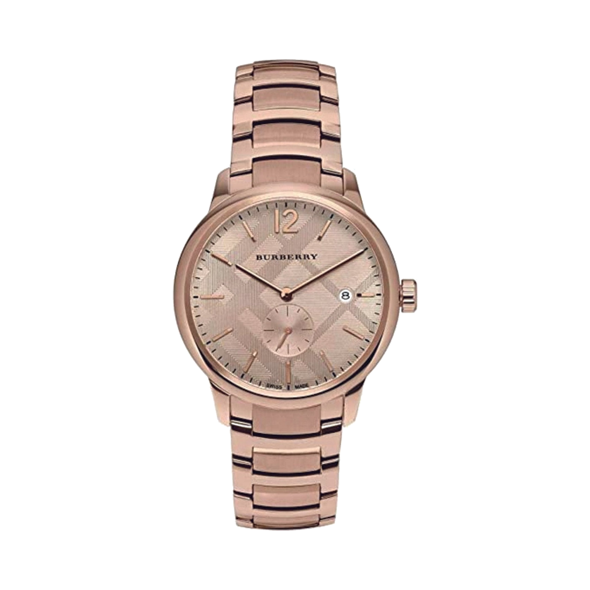 Burberry Rose Gold Toned Stainless Steel Wristwatch