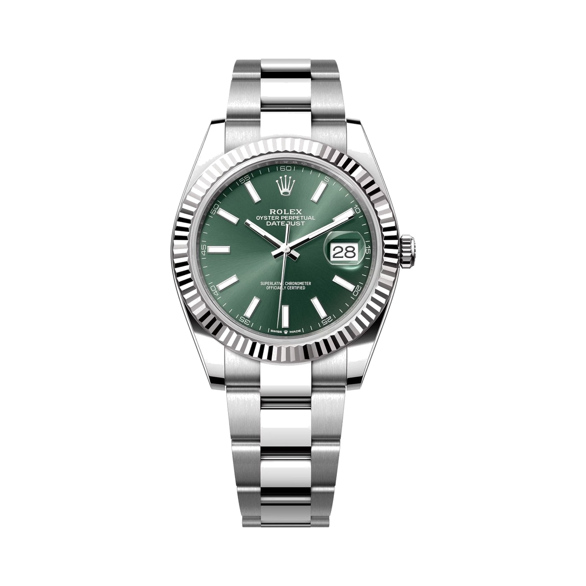 Rolex Oyster Perpetual Datejust 41 Mint Green Watch