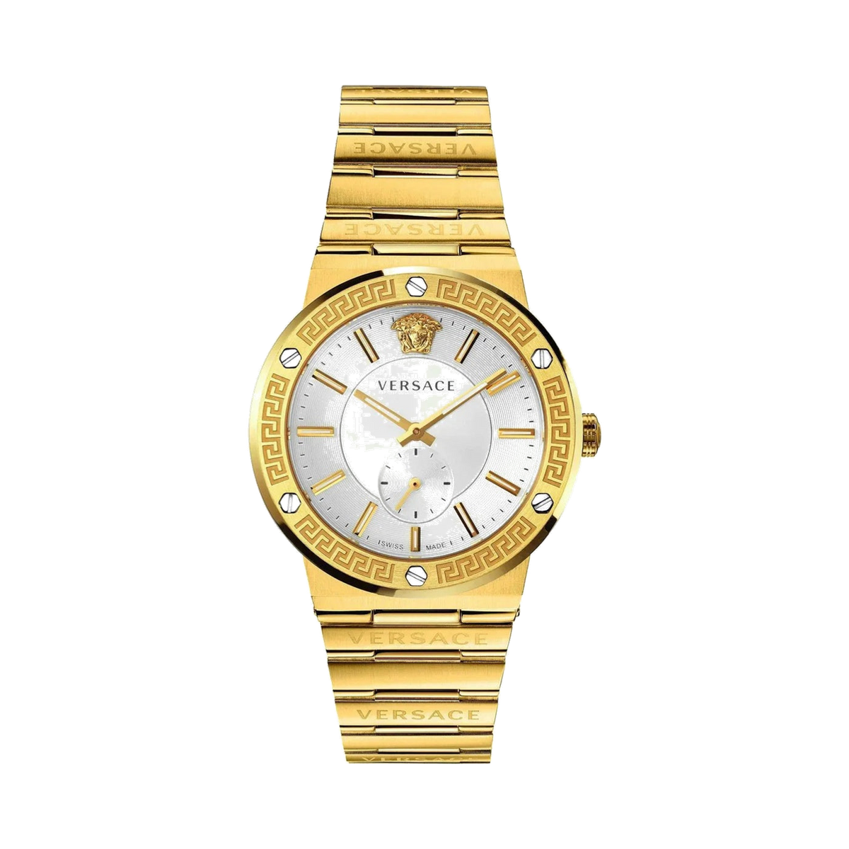 Versace Greca Logo Small Seconds Gold Men's Watch
