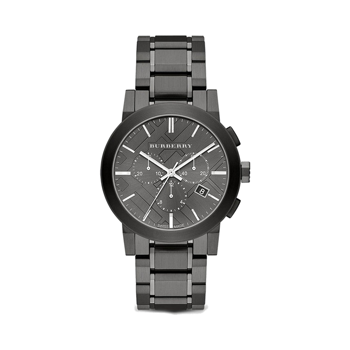 Burberry Grey Ion Steel Chronograph Men's Watch