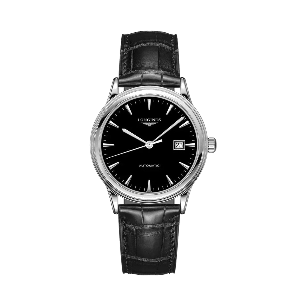 Longines Men's L4.984.4.52.2 Flagship Black Dial Watch