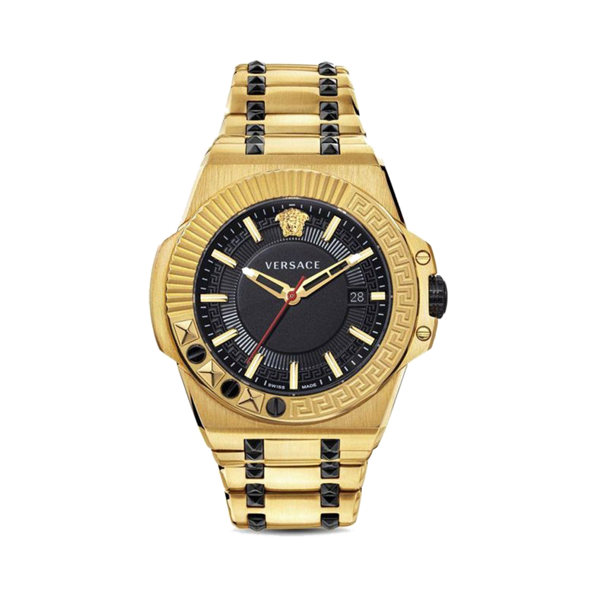 Versace Chain Reaction 45 mm Black Dial Watch