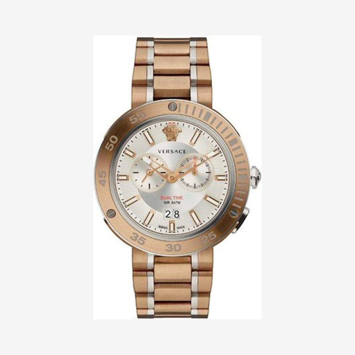 Versace V-Extreme 46 mm Bronze Chronograph Wristwatch
