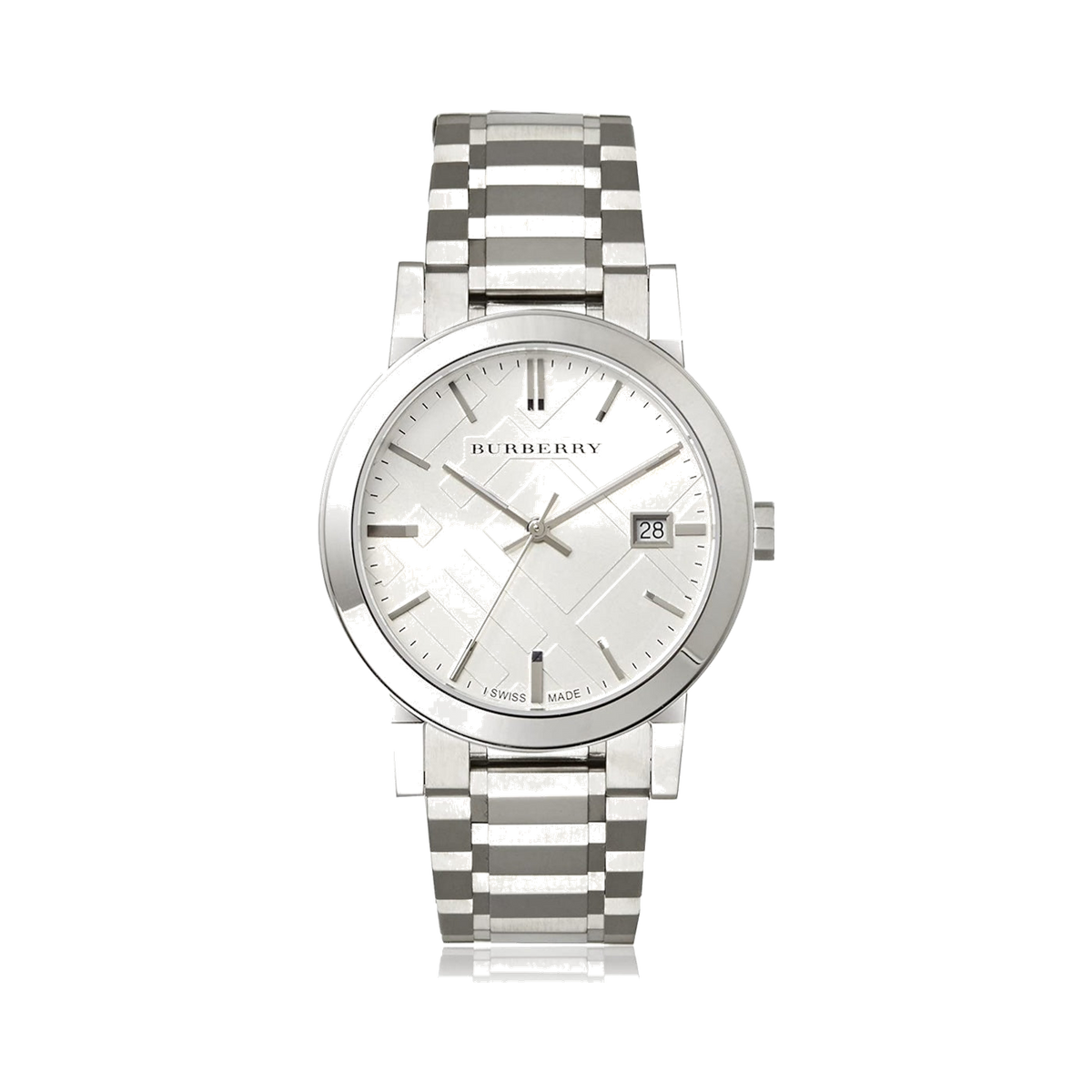 Burberry Large Check Stainless Steel Bracelet Men's Watch