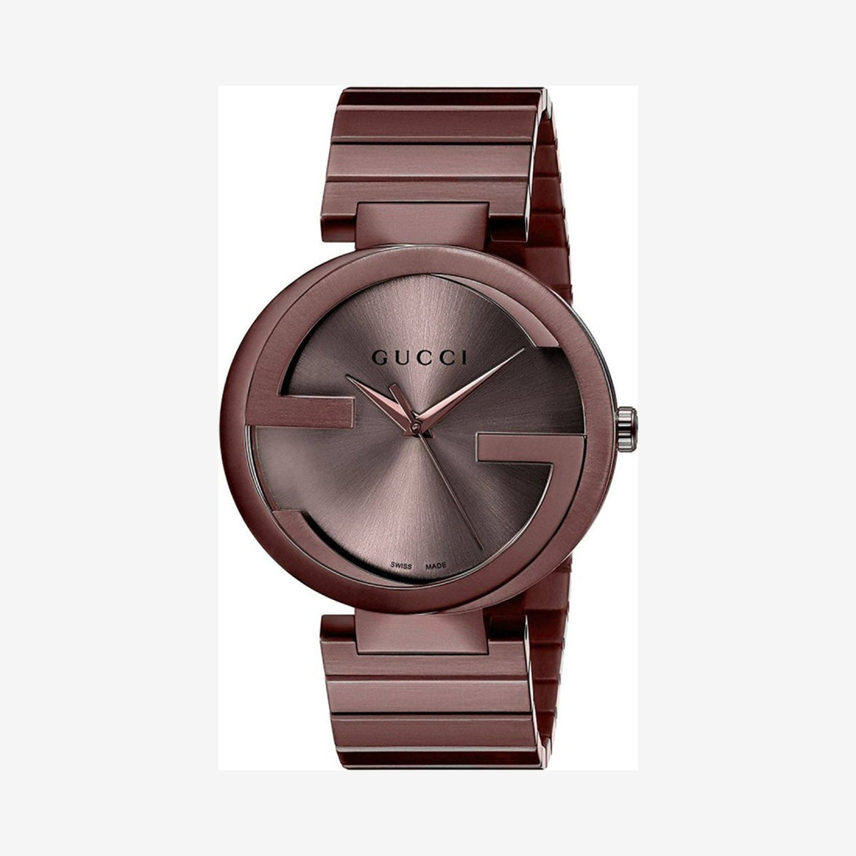 Gucci Interlocking XL Brown Stainless steel Wristwatch