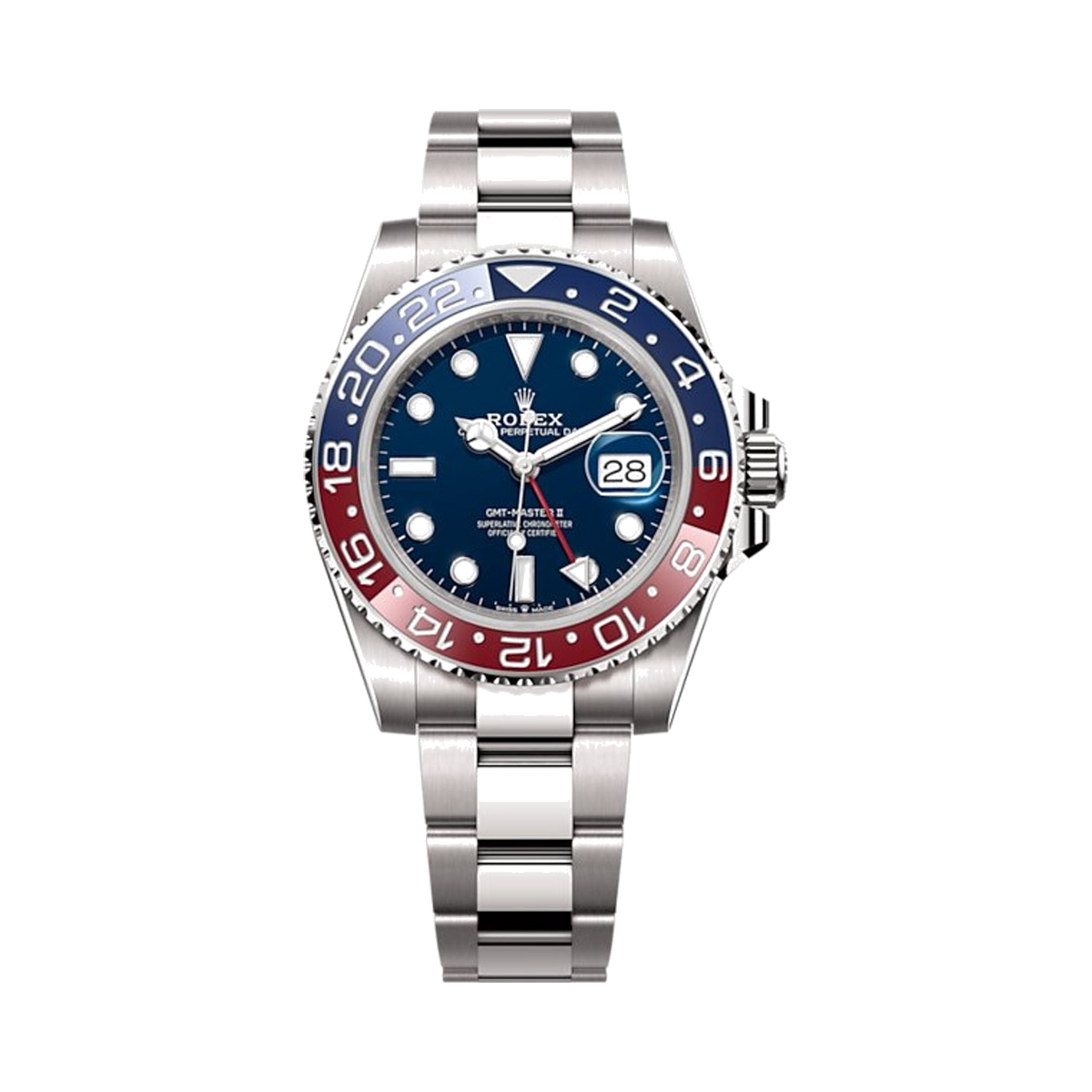 Rolex GMT-Master II BLUE 18KT White Gold Men's Watch