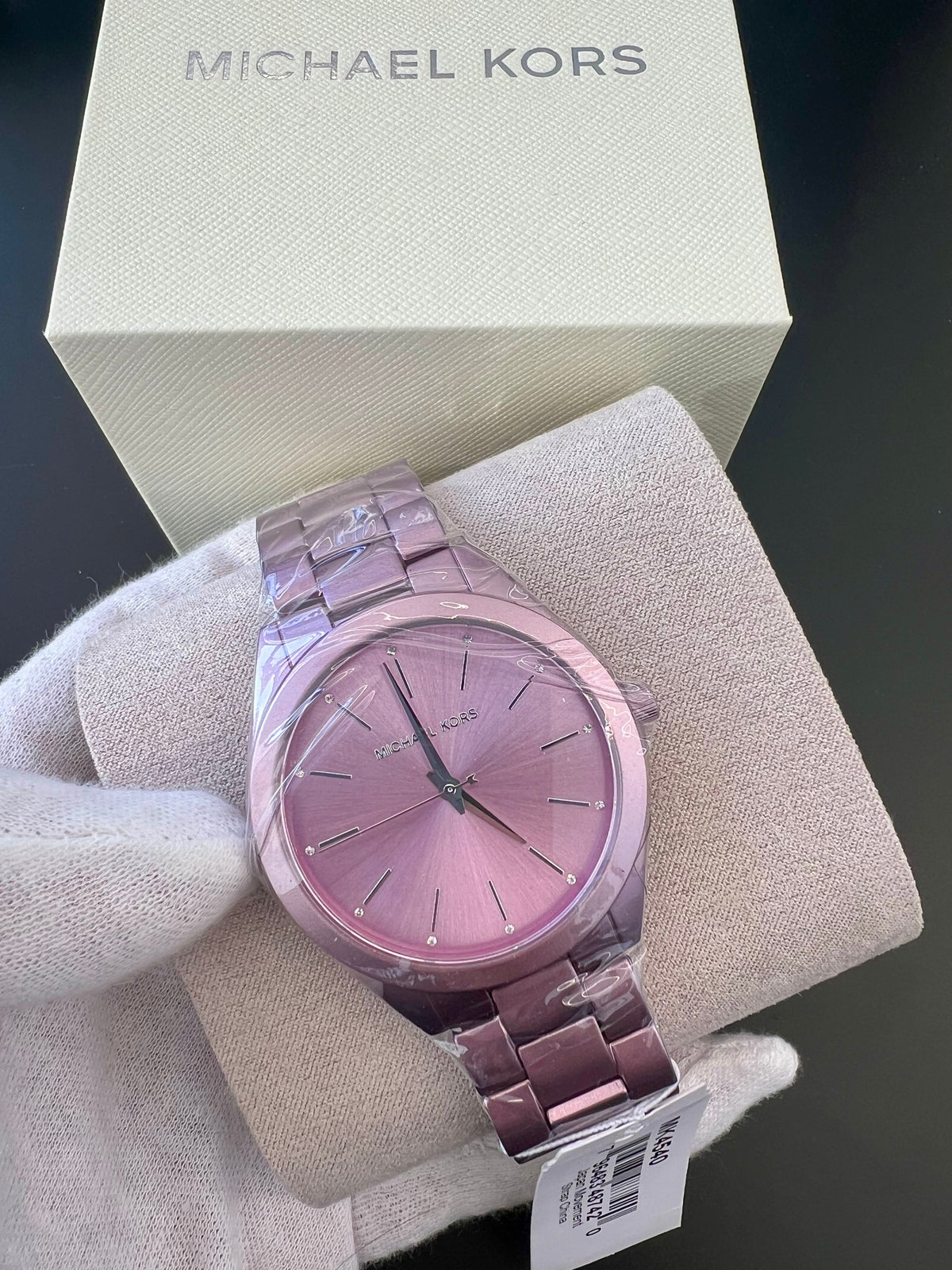 Michael Kors Women's Quartz With Metal Strap Purple Watch