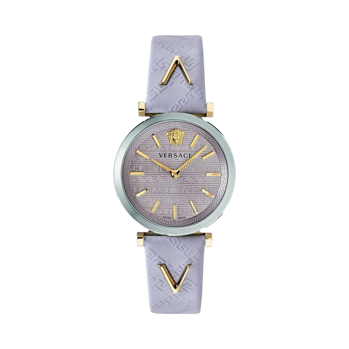 Versace V-Twist Light Pink Leather Wristwatch