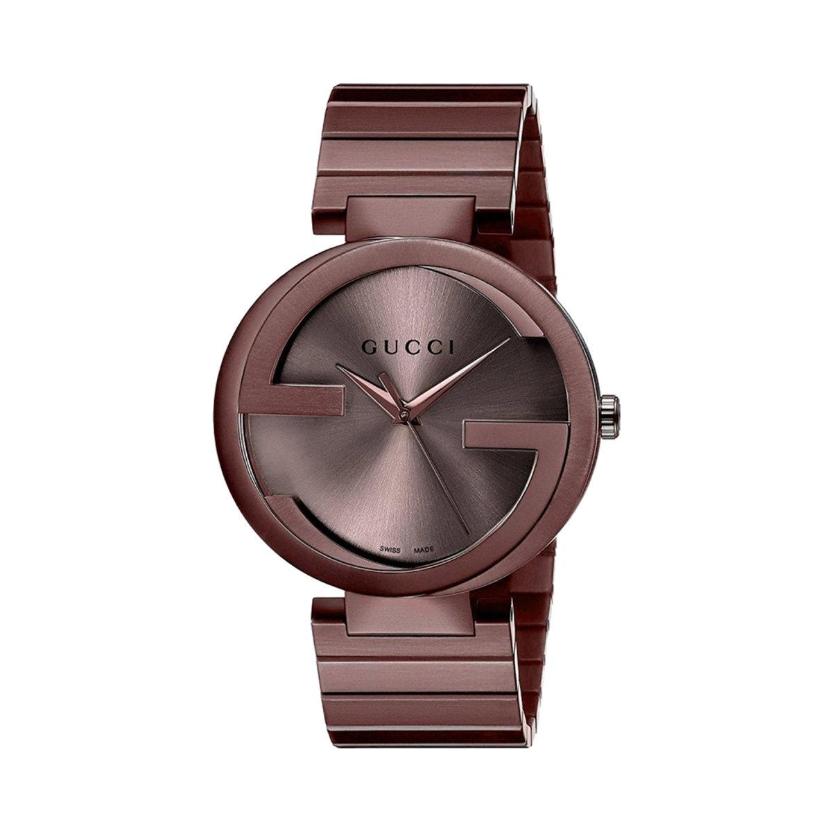 Gucci Interlocking XL Brown Stainless steel Wristwatch