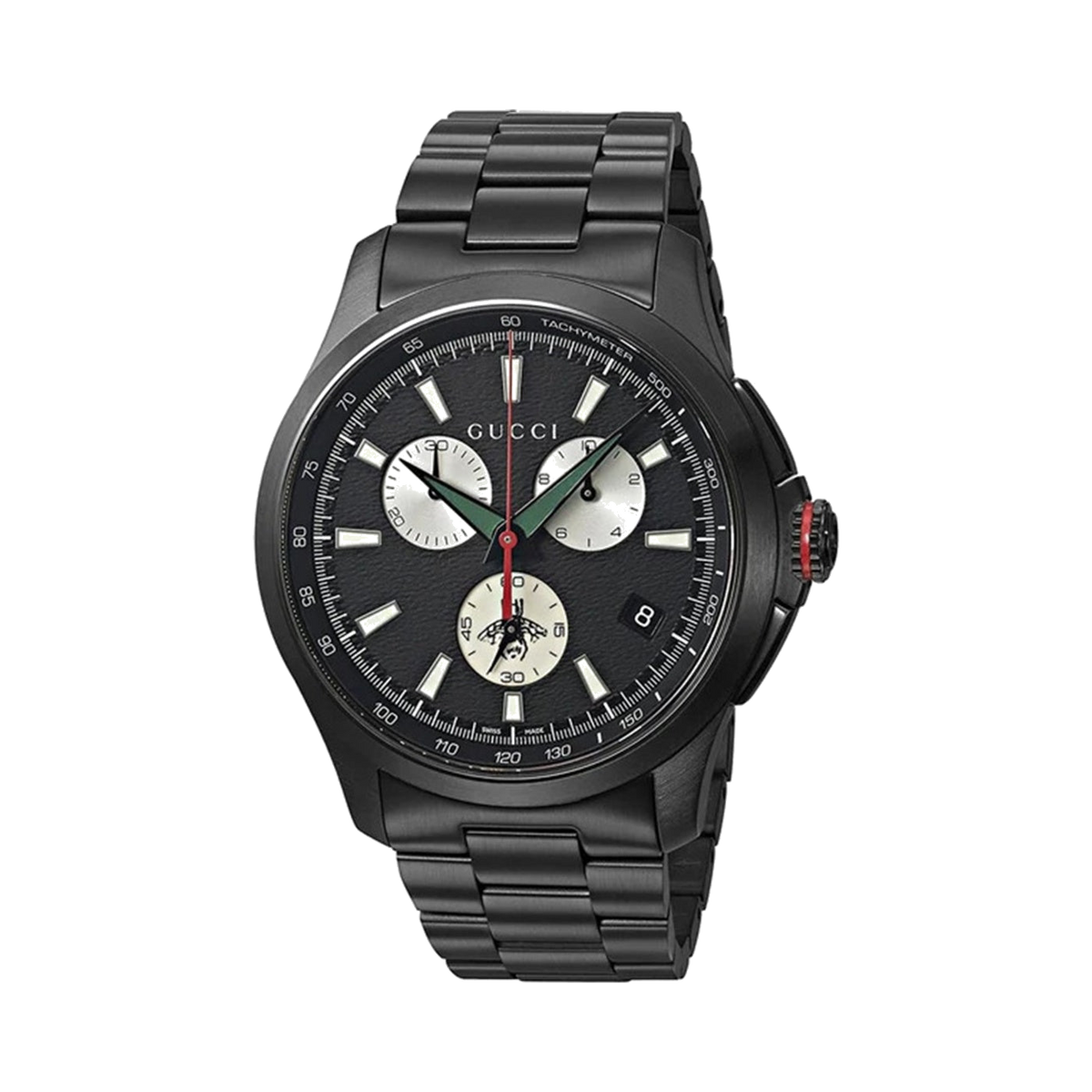 Gucci G-Timeless XL Chronograph Black Bracelet Wristwatch