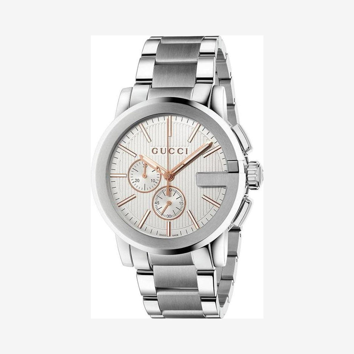 Gucci G-Chrono Swiss G-Chrono Silver Dial Men's Watch 44 mm