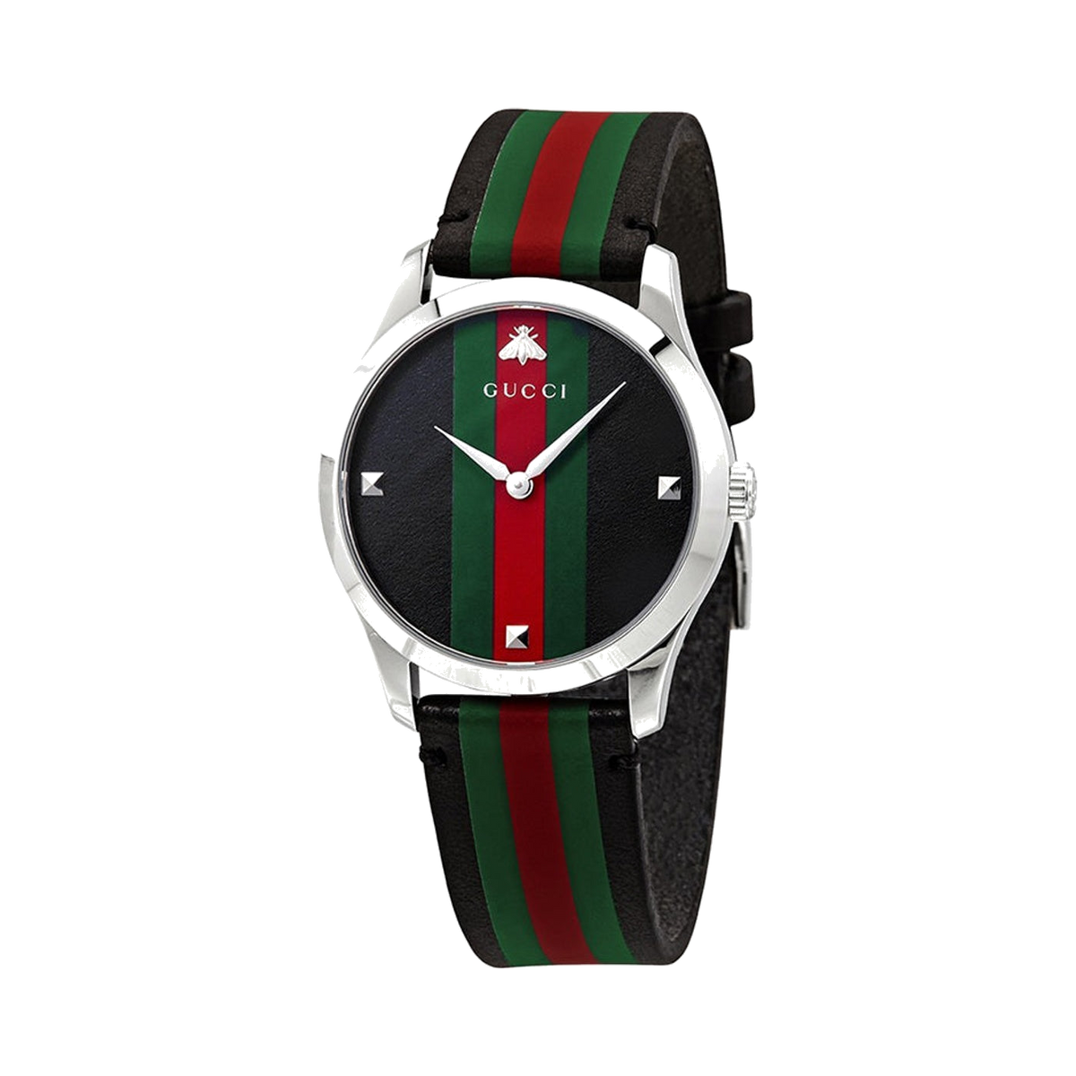 Gucci G-Timeless Tri-colored Leather Strap