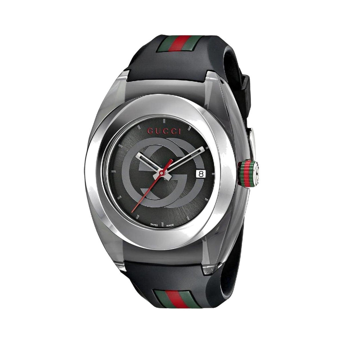 Gucci Sync XXL 46 mm Unisex Black Rubber Watch