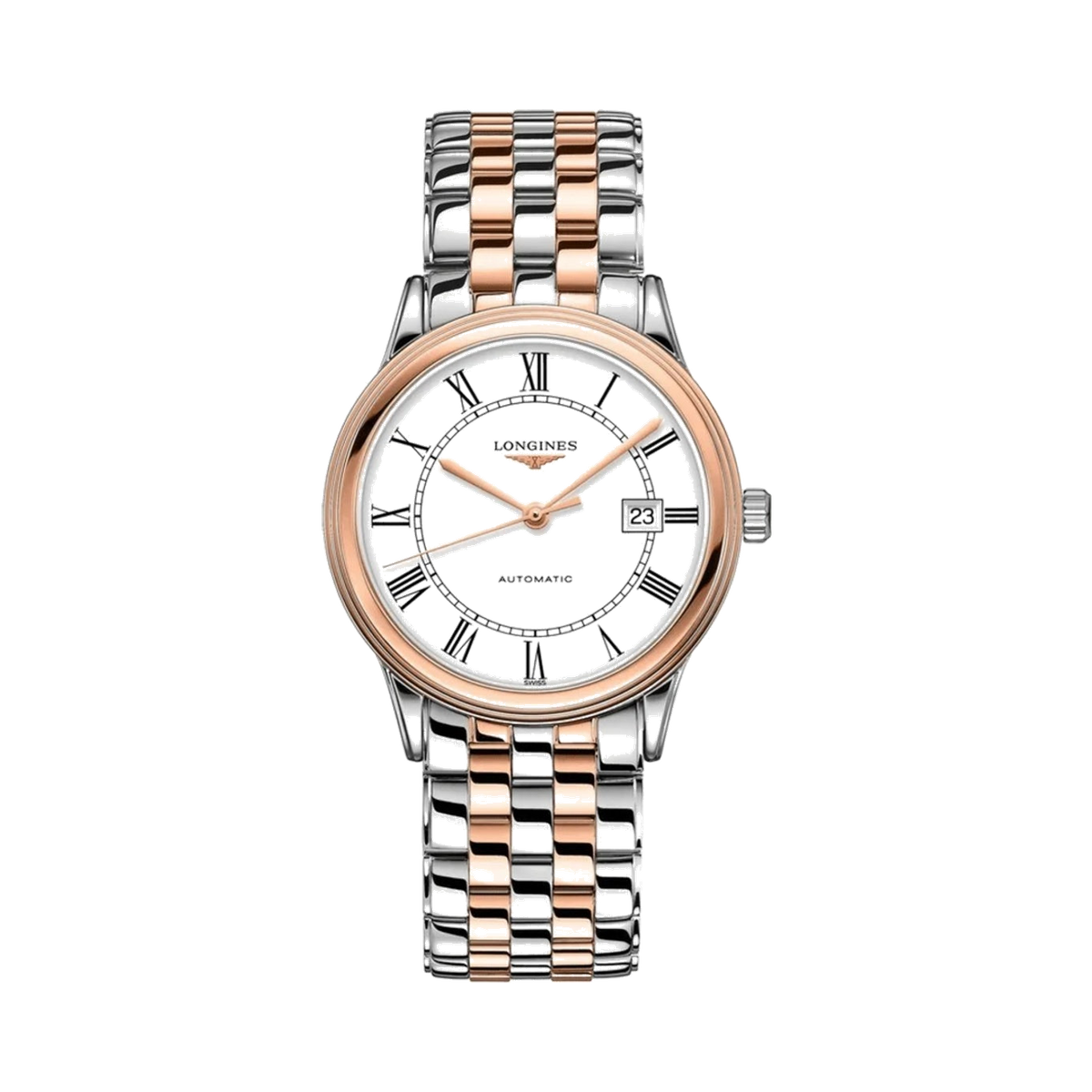 Longines Flagship Automatic White Dial Date Mens Watch