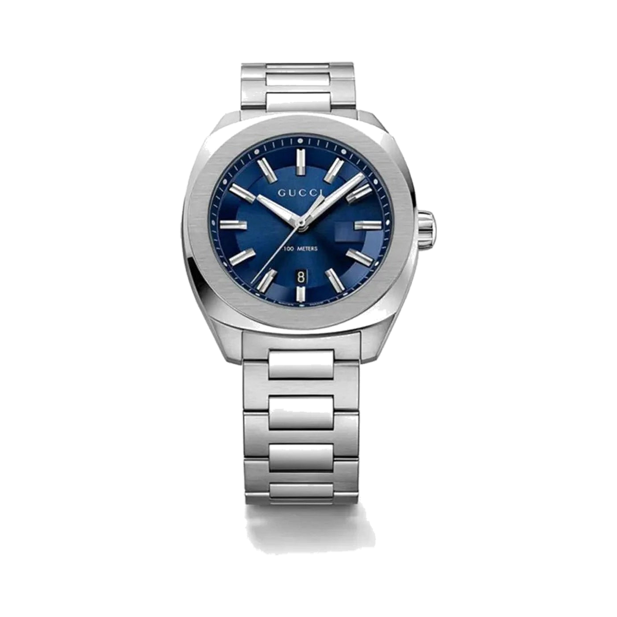 Gucci Men’s Swiss Made Quartz Stainless Steel Blue Dial 41mm Watch