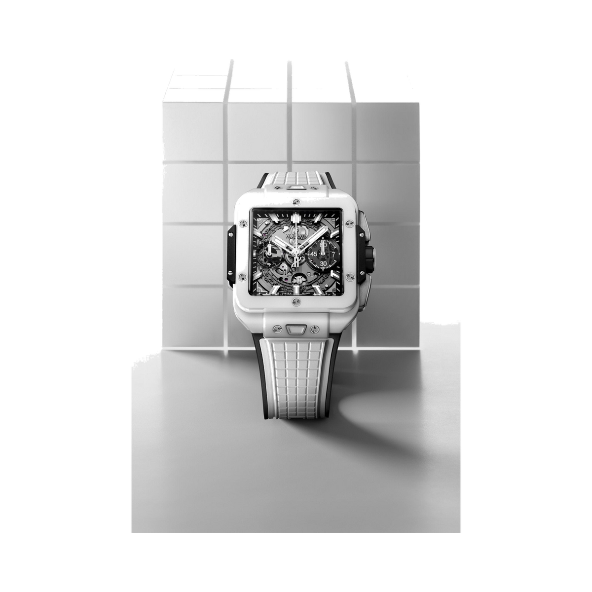 Hublot Square Bang Unico White 42mm Watch - Lc Watches