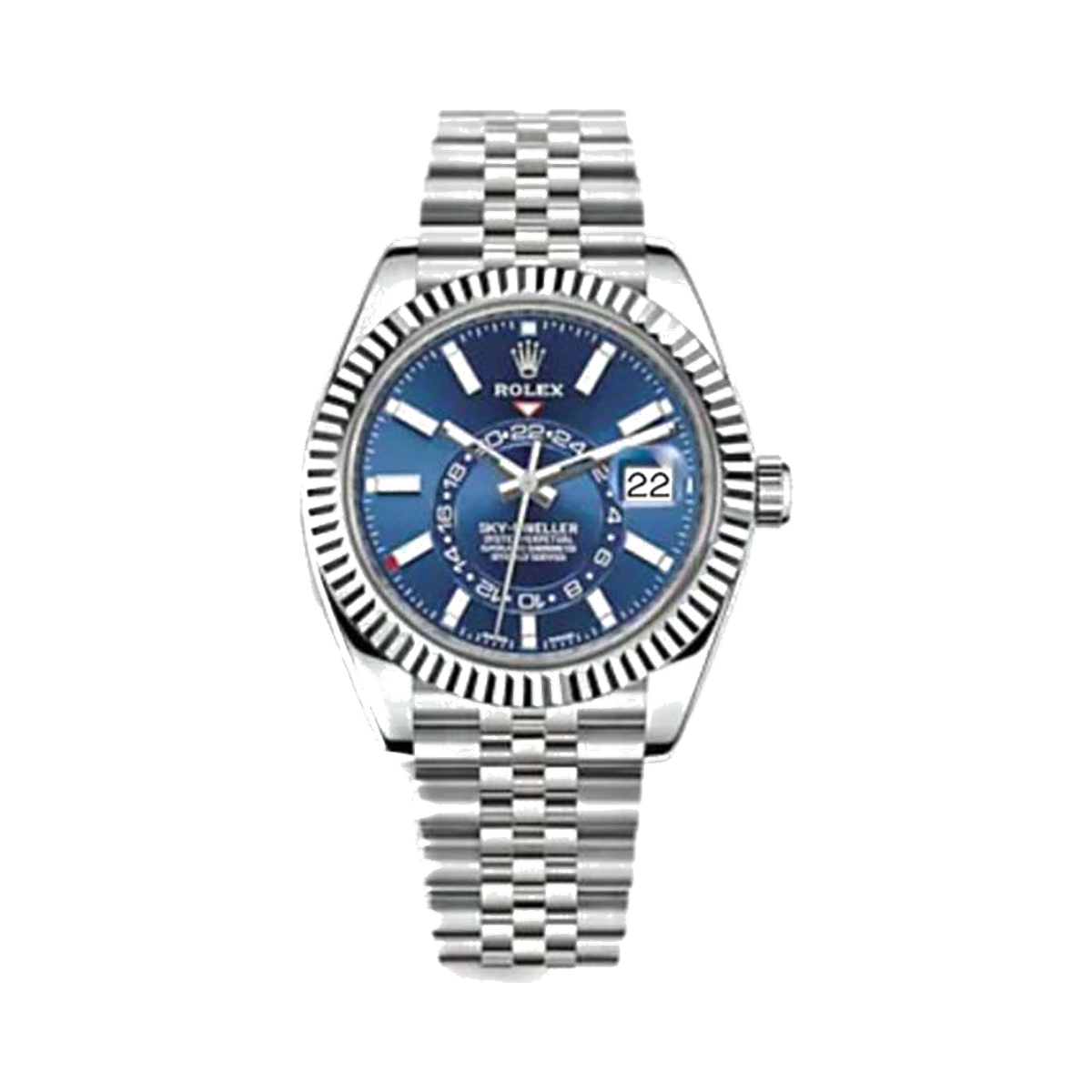 Rolex Sky - Dweller Blue dial Oystersteel White Gold 42mm Watch NEW 2024 - Lc Watches