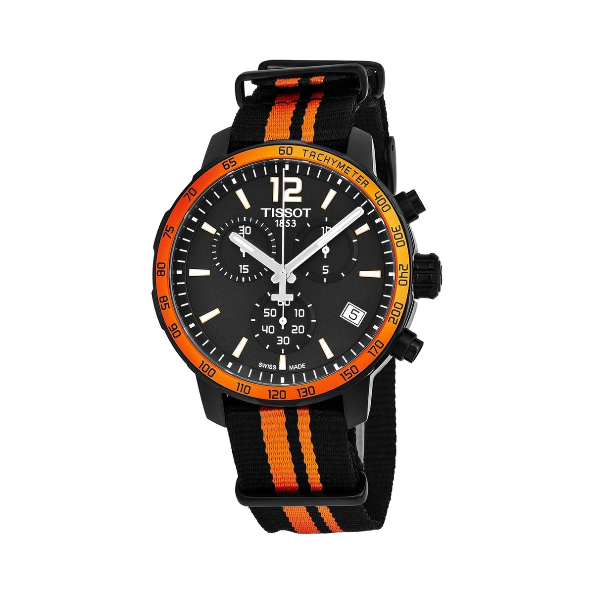 Tissot Quickster Chronograph Black and Orange - Lc Watches