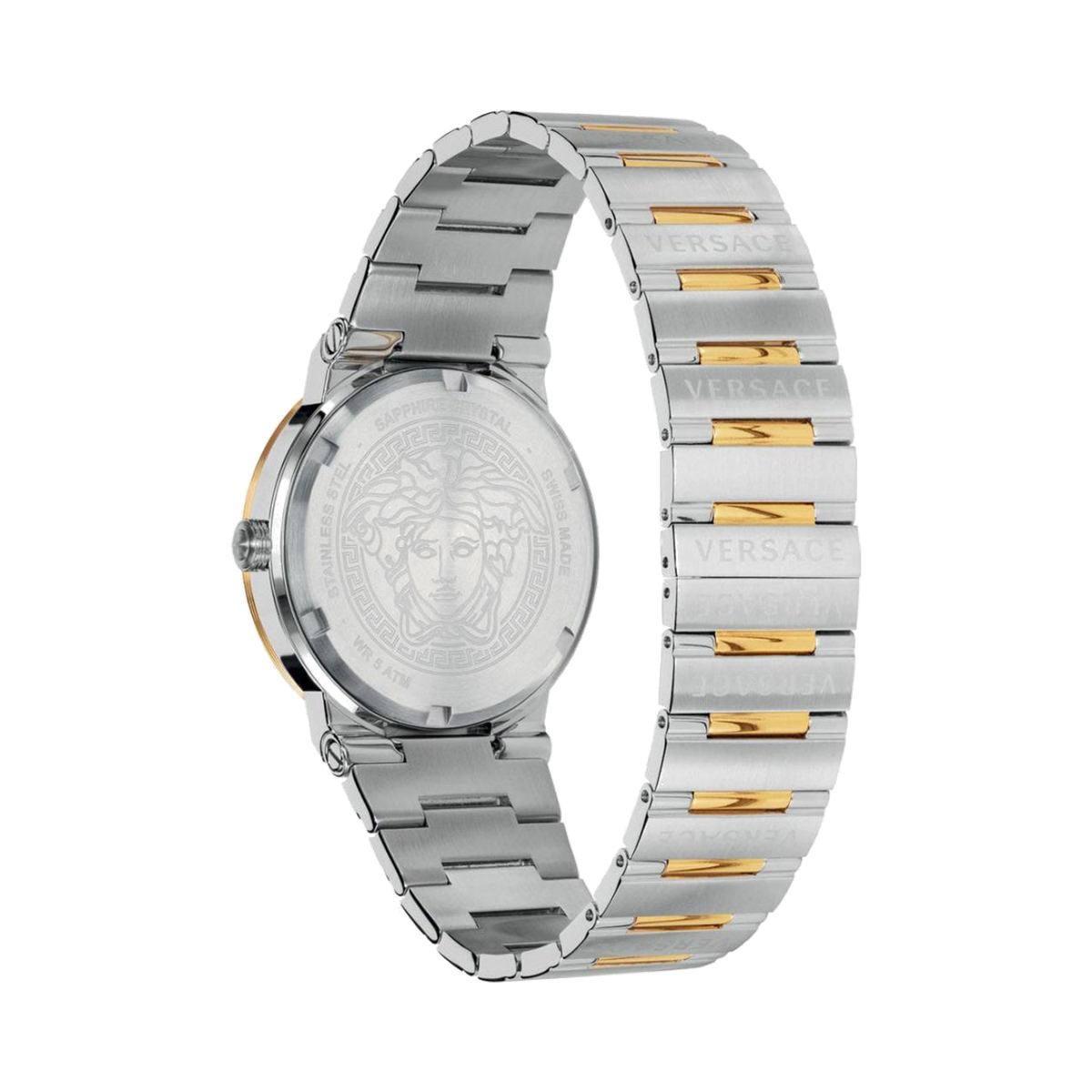 Versace Greca Logo Two Tone 38 mm Wristwatch - Lc Watches
