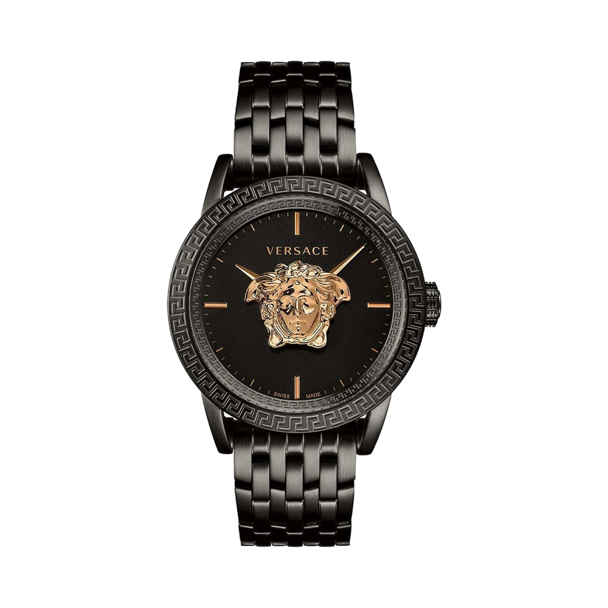 Versace Palazzo Empire Medusa Black Wrist Watch - Lc Watches