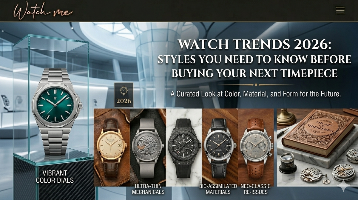 Watch Trends 2026: Styles You Need to Know Before Buying Your Next Timepiece