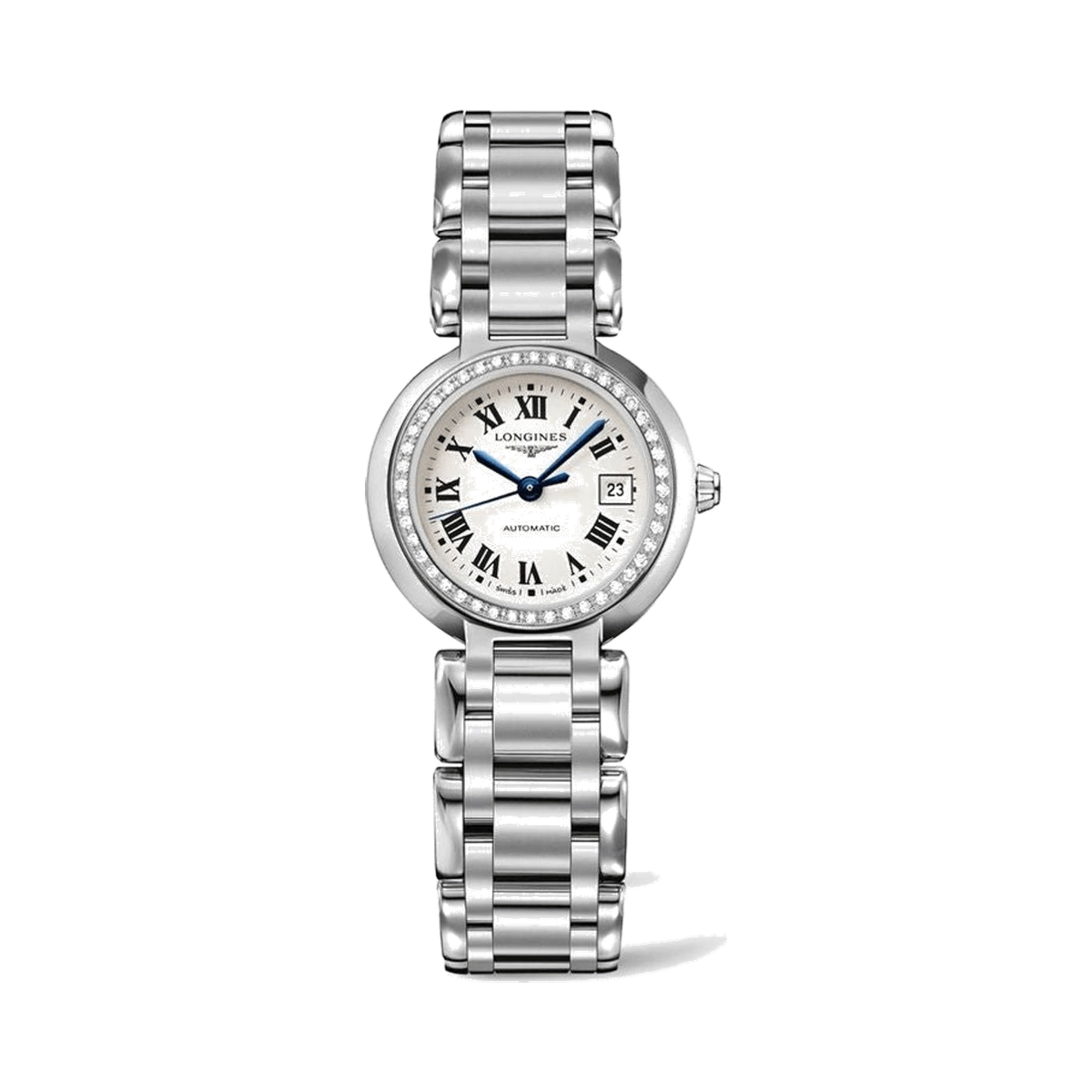 Longines - PrimaLuna Quartz 26.5 Stainless Steel / Silver - Roman / Bracelet watch