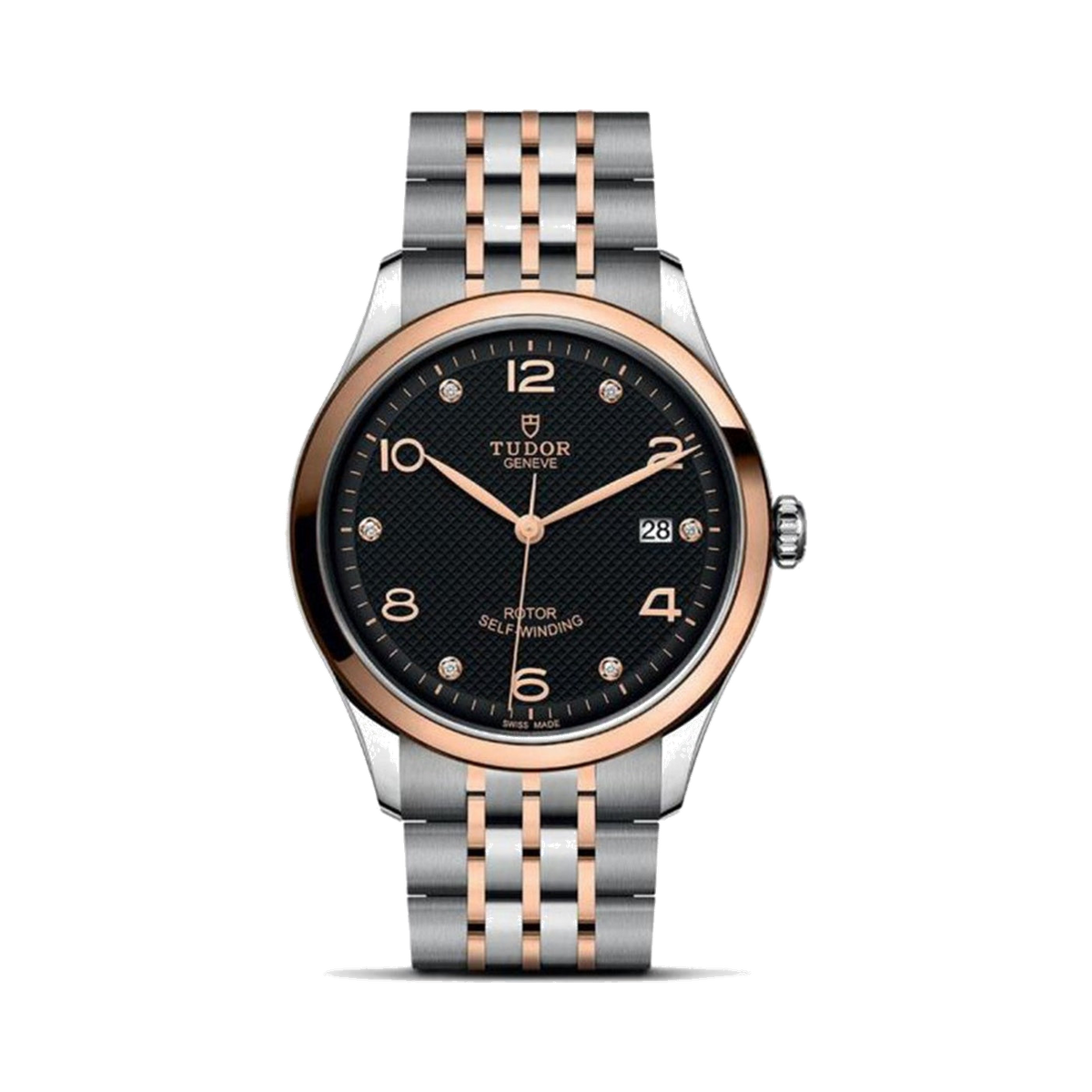 Tudor 1926 39 mm Two Tone Black Dial Wristwatch