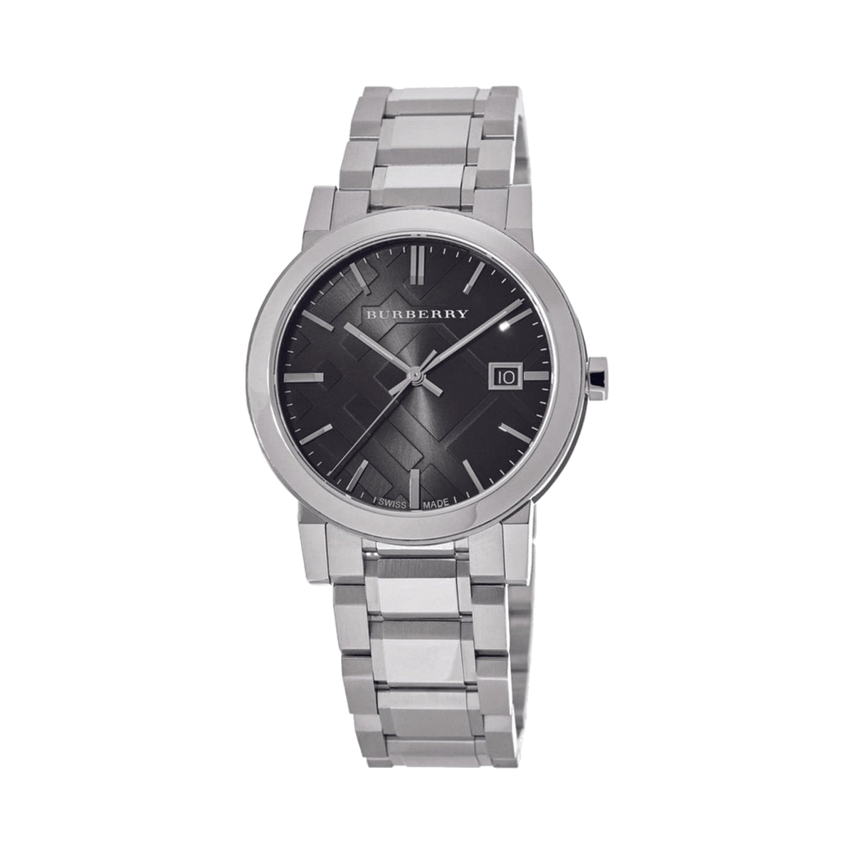 Burberry Black Dial Stainless steel Unisex Wristwatch