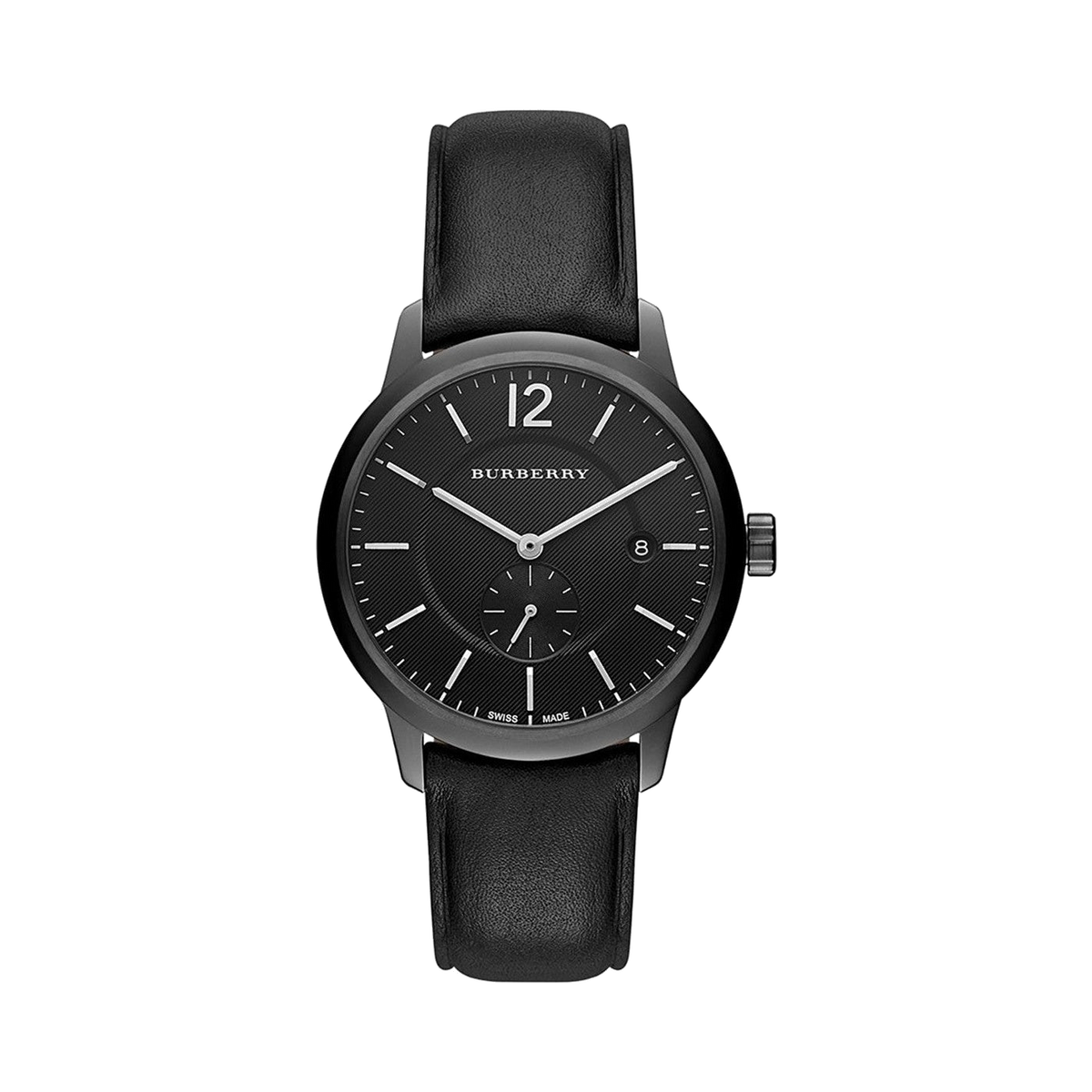 Burberry Men's Swiss Black Leather Strap Watch