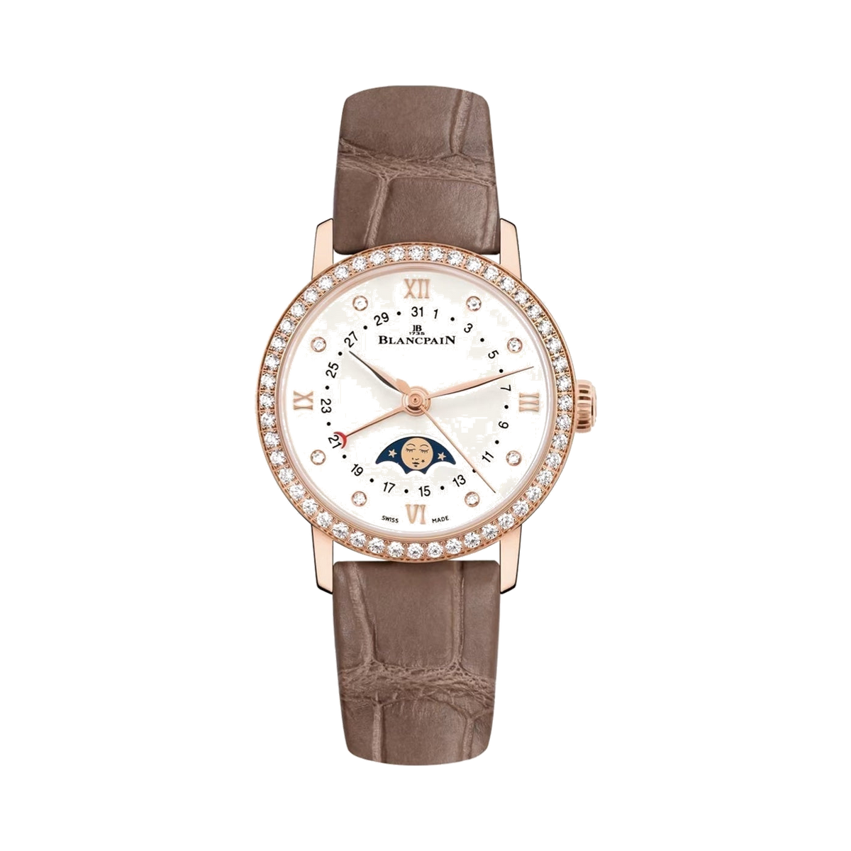 Blancpain Villeret Quantième Phases De Lune Automatic Women Watch