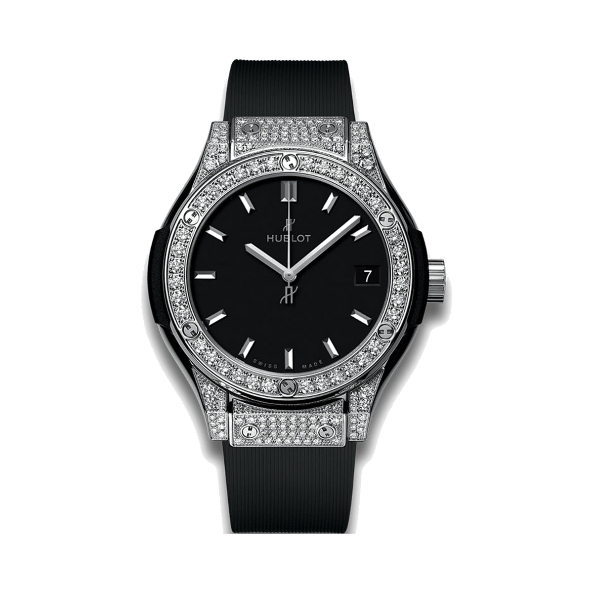 Hublot Classic Fusion Titanium Pave Quartz 33 mm