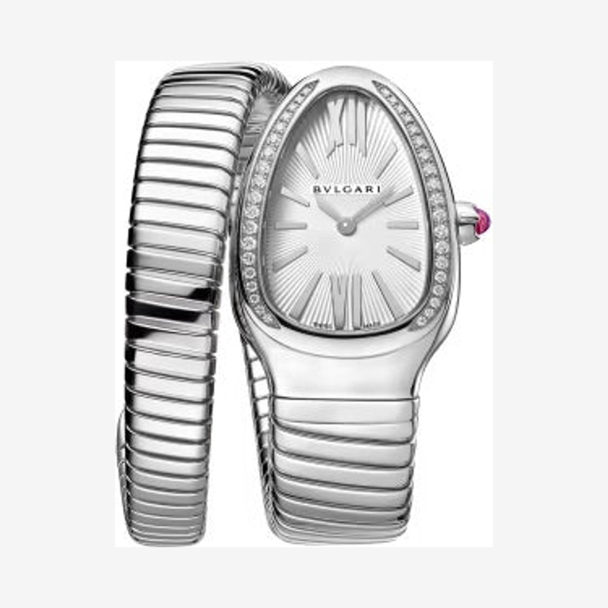 Bvlgari Serpenti Tubogas 35 mm Stainless Steel Lady Watch With Diamonds 2026