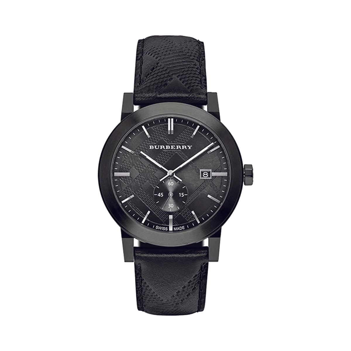 Burberry Check Embossed Strap 42 mm Wristwatch