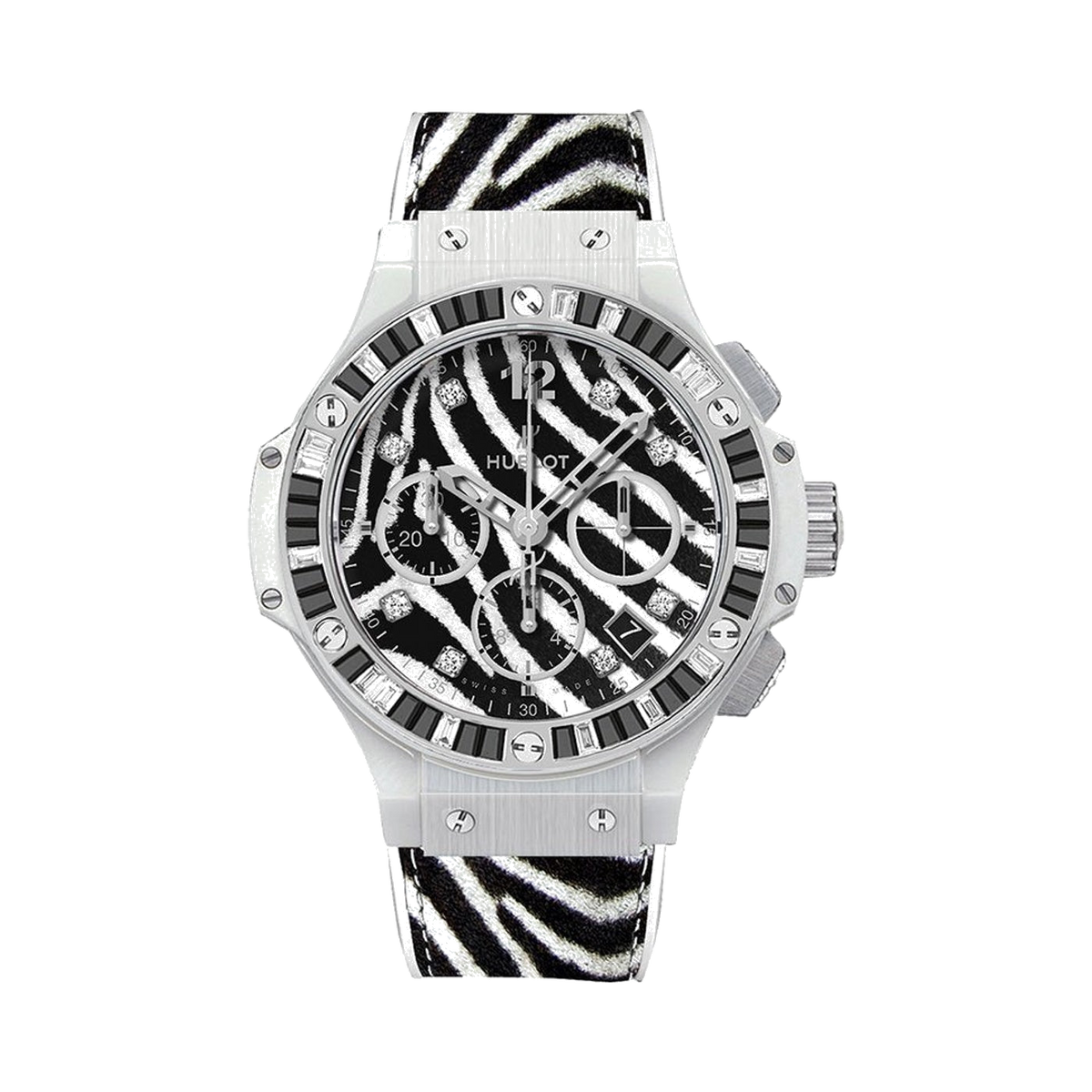 Hublot Big Bang Chronograph Zebra Diamond Watch