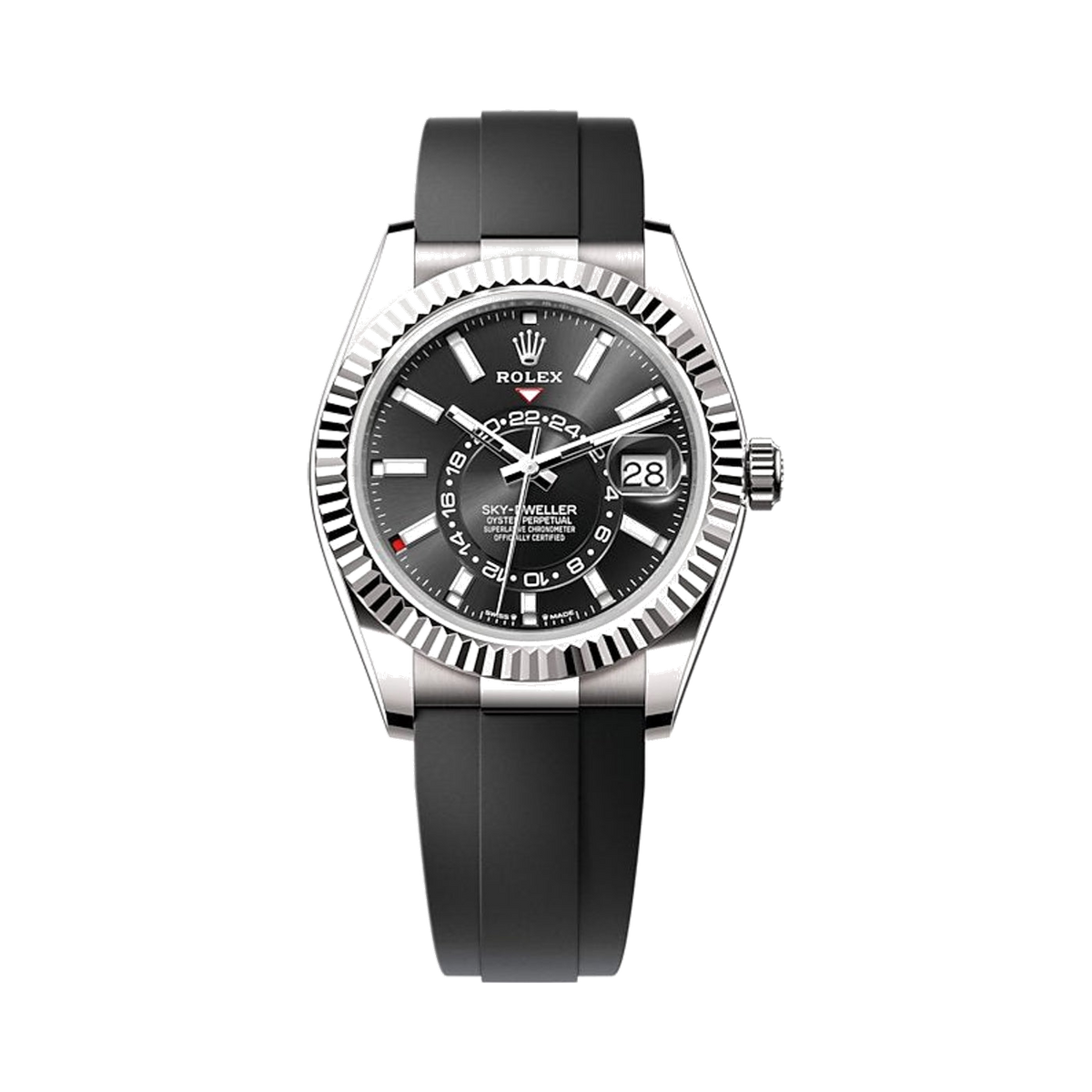 New 2026 Rolex Sky-Dweller Oyster Perpetual18 kt White Gold Men's Watch