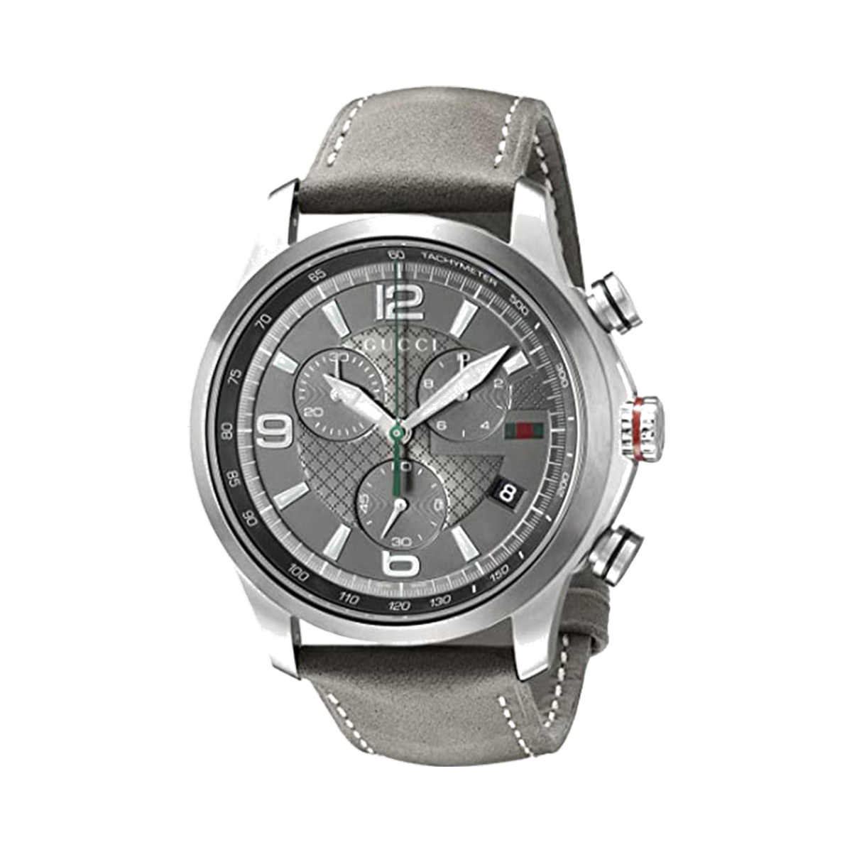 Gucci G-Timeless Grey Leather Chronograph