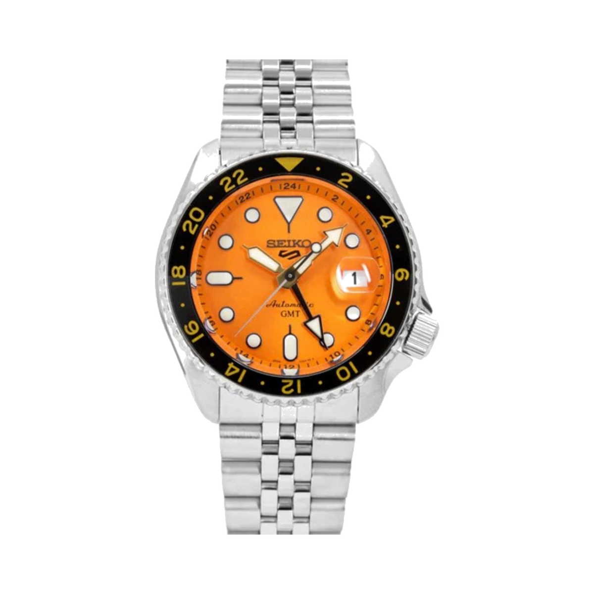 5 Sports GMT Automatic Orange Dial Men's Watch