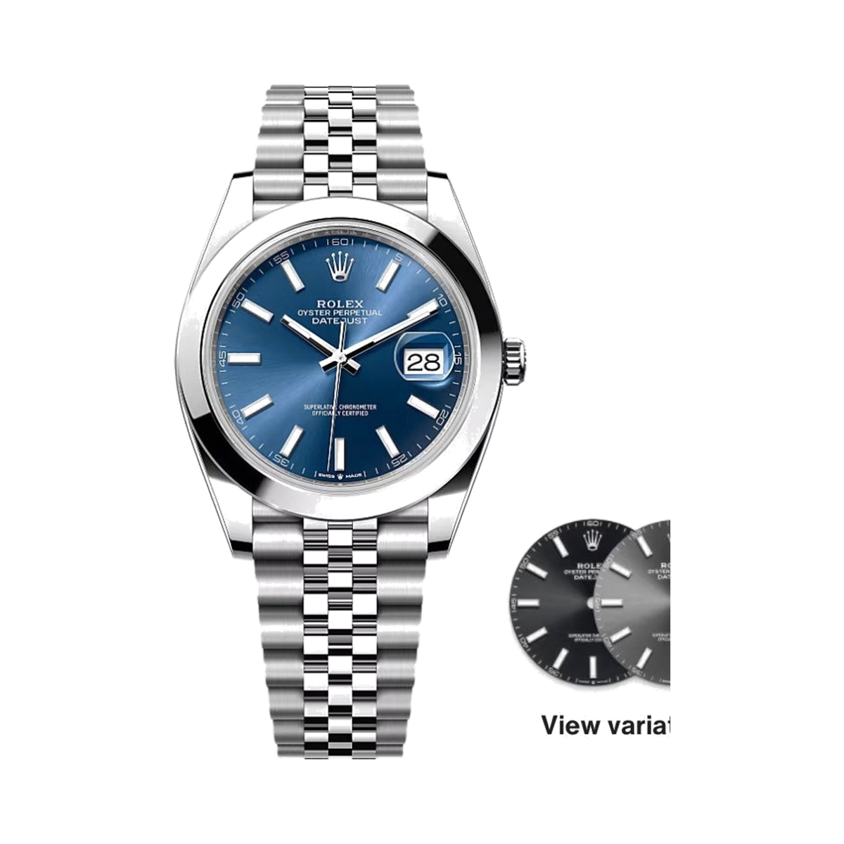 Rolex Datejust 41 Oystersteel Blue Dial Men Watch 2026