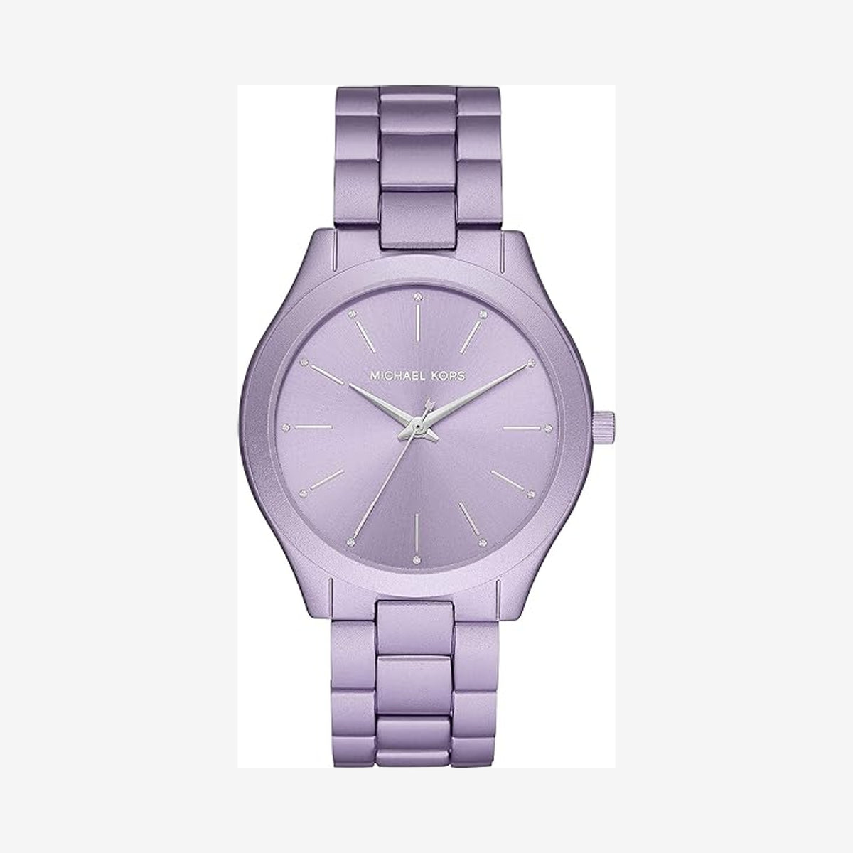 Michael Kors Women's Quartz With Metal Strap Purple Watch