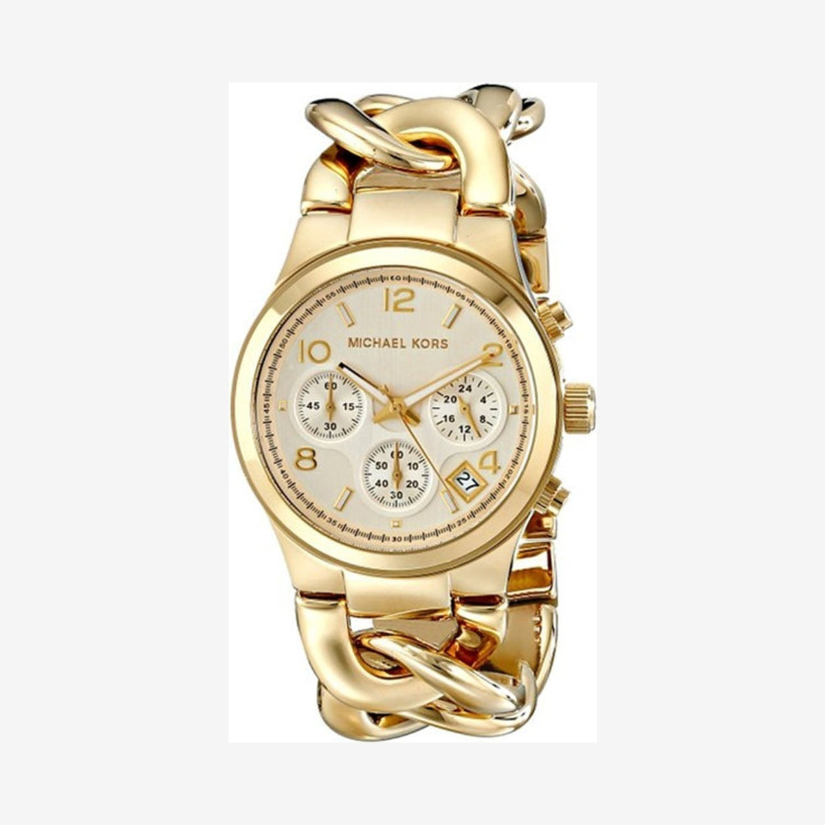 Michael Kors Runway Twist 38mm Gold Wristwatch