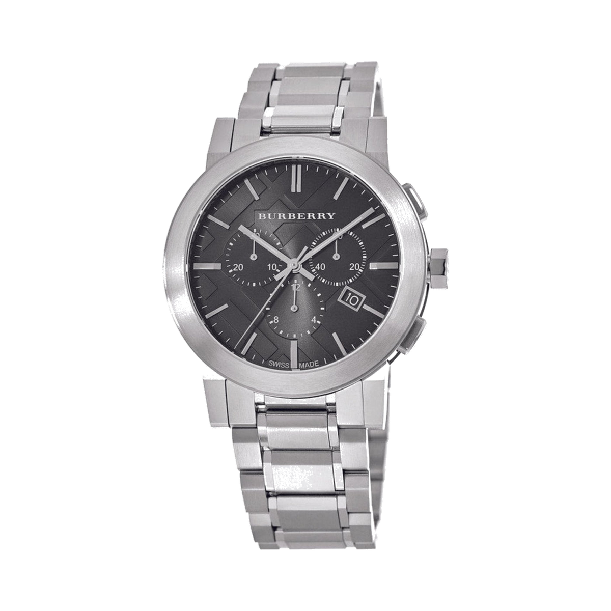Burberry Stainless steel Black Dial 42 mm Wristwatch