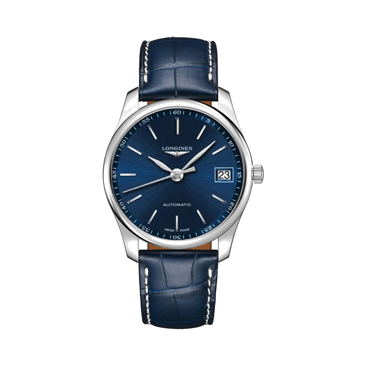 Longines Master Automatic Diamond Blue Dial Ladies Watch