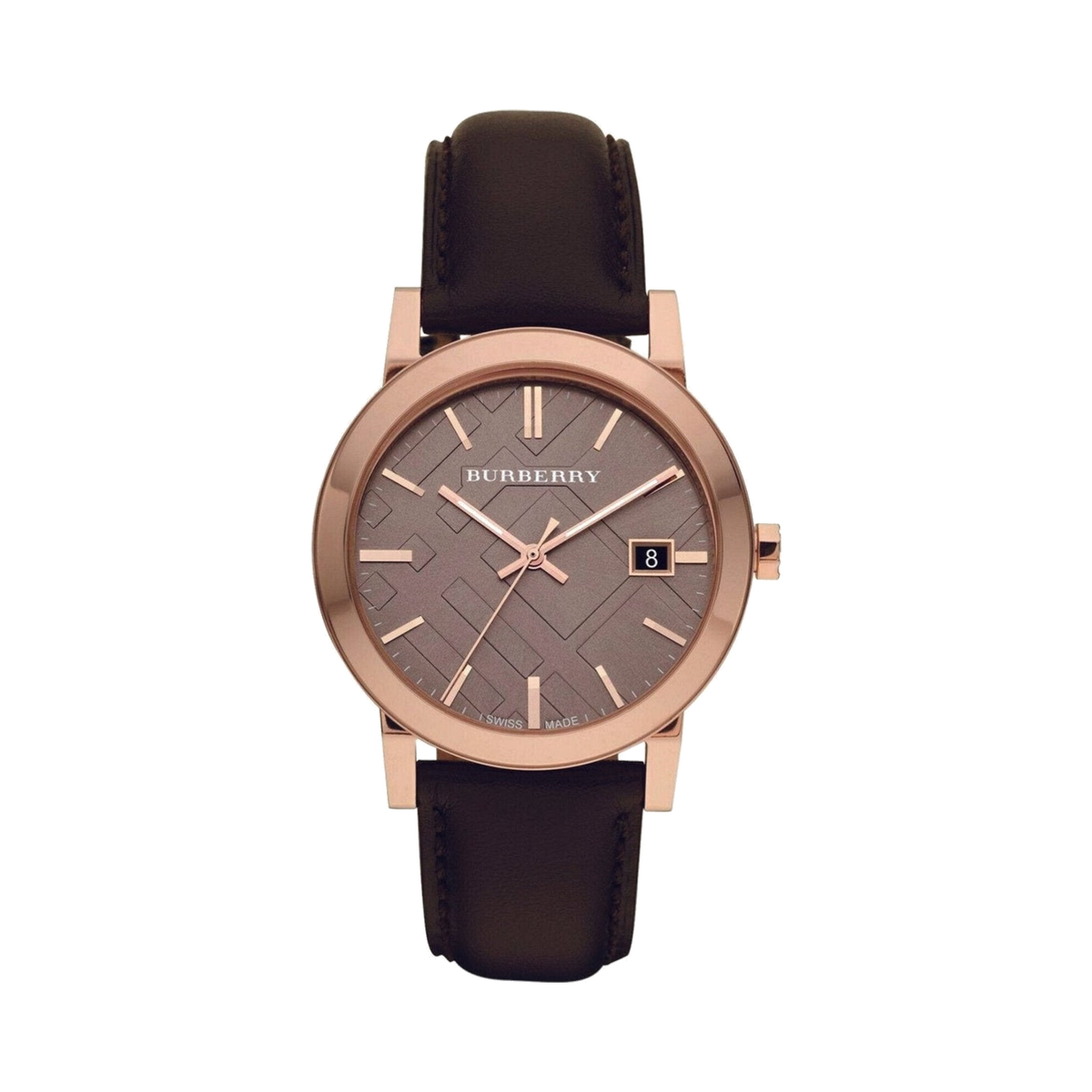 Burberry Brown Leather 38 mm Wristwatch