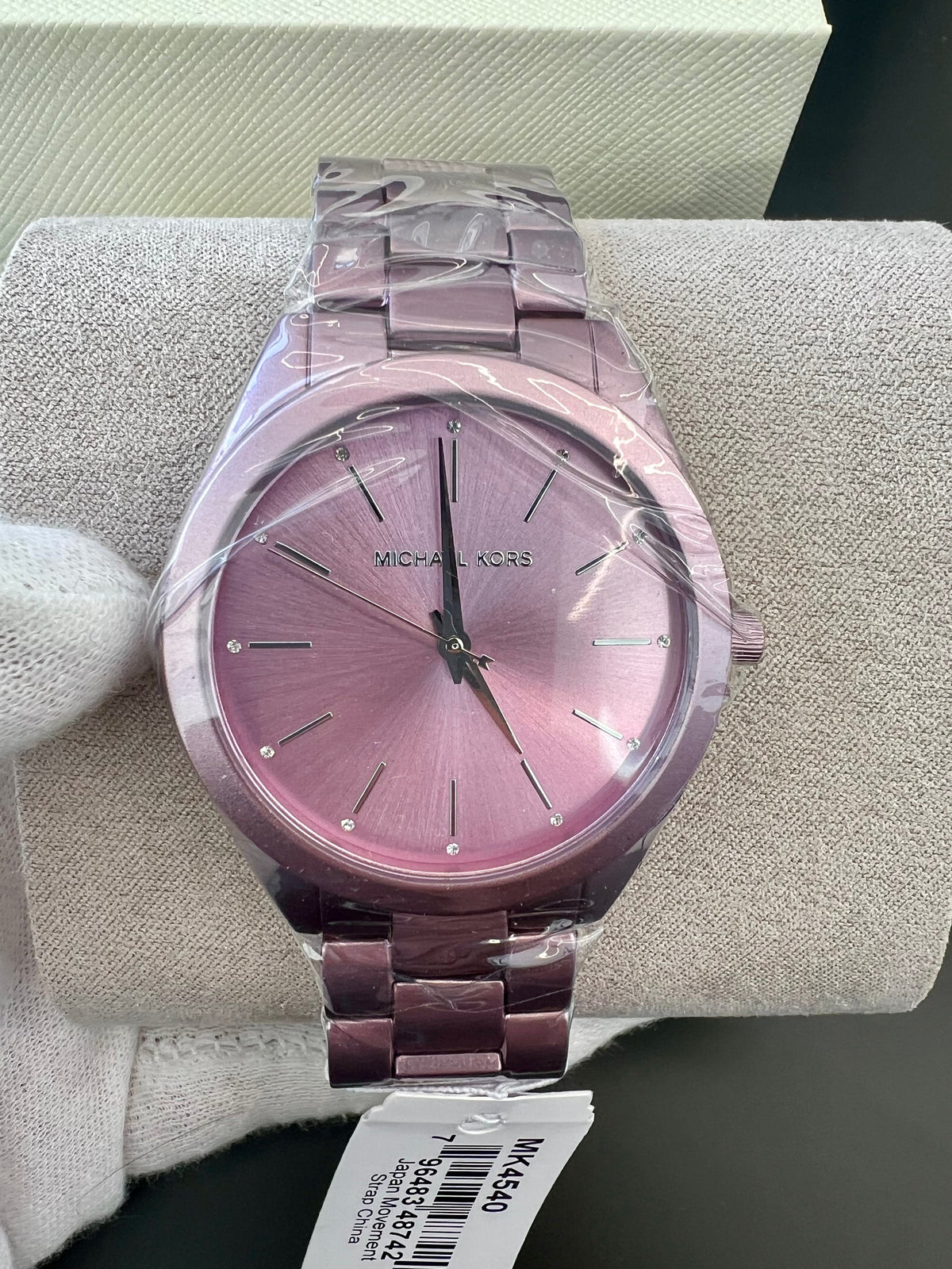 Michael Kors Women's Quartz With Metal Strap Purple Watch