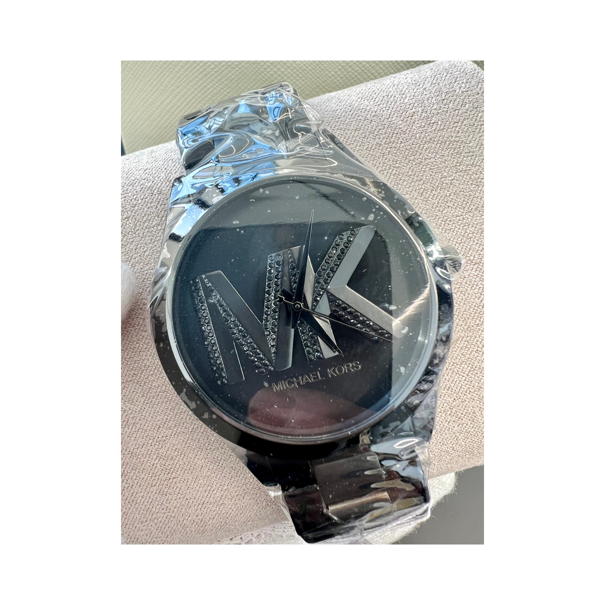 Michael Kors Ladies Watch Slim Runway 42mm Black MK4734